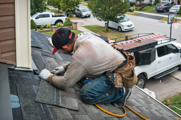 Professional Roof Leak Repair technician working in Red Rock, OK